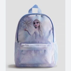 New H&M disney Frozen Elsa Girls Toddler Kids Backpack - Blue and White